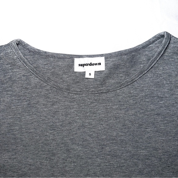 Superdown Gwinne Gray Wrap Dress Size Small - Picture 4 of 14